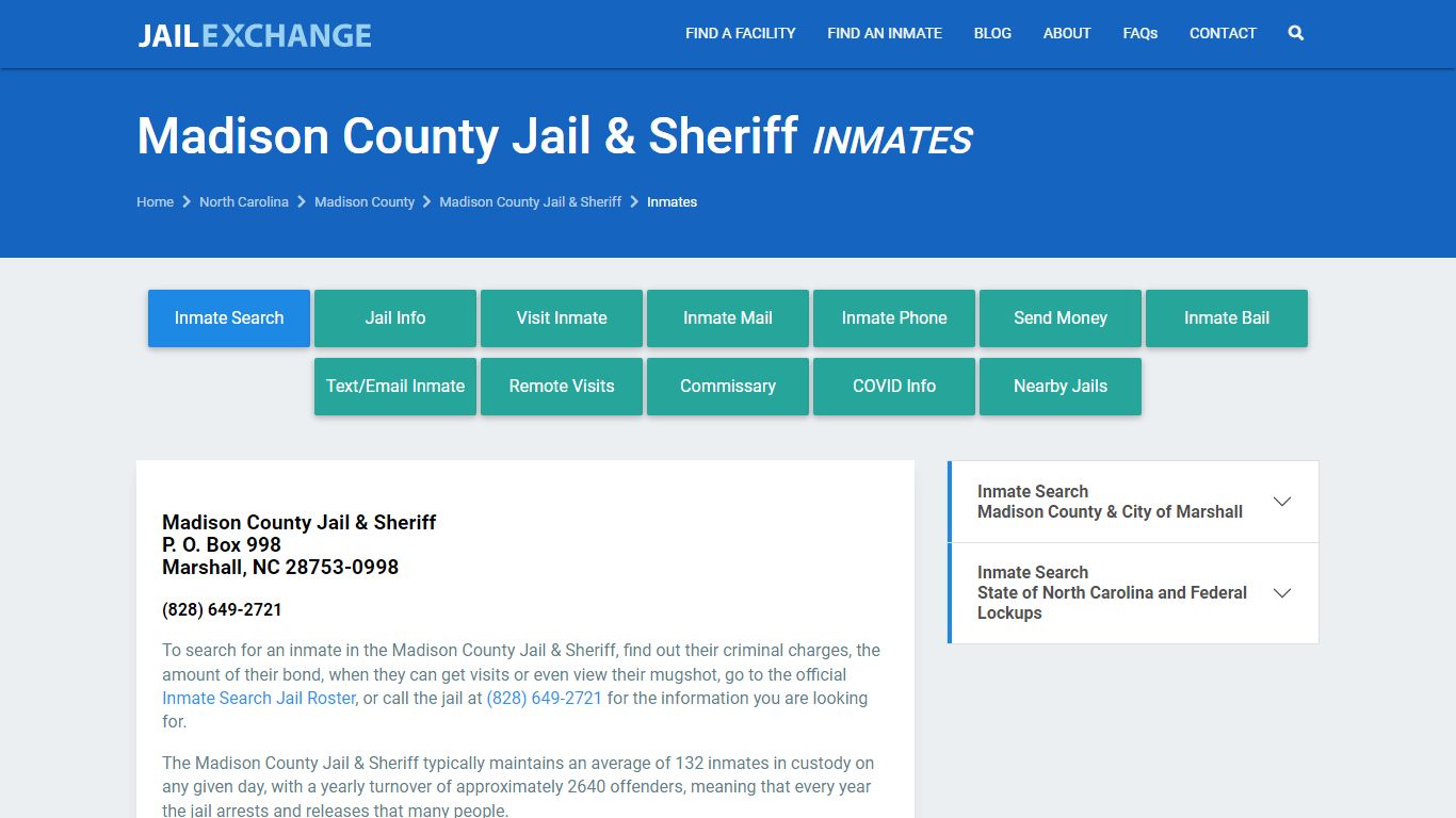 Madison County Jail Inmates | Arrests | Mugshots | NC